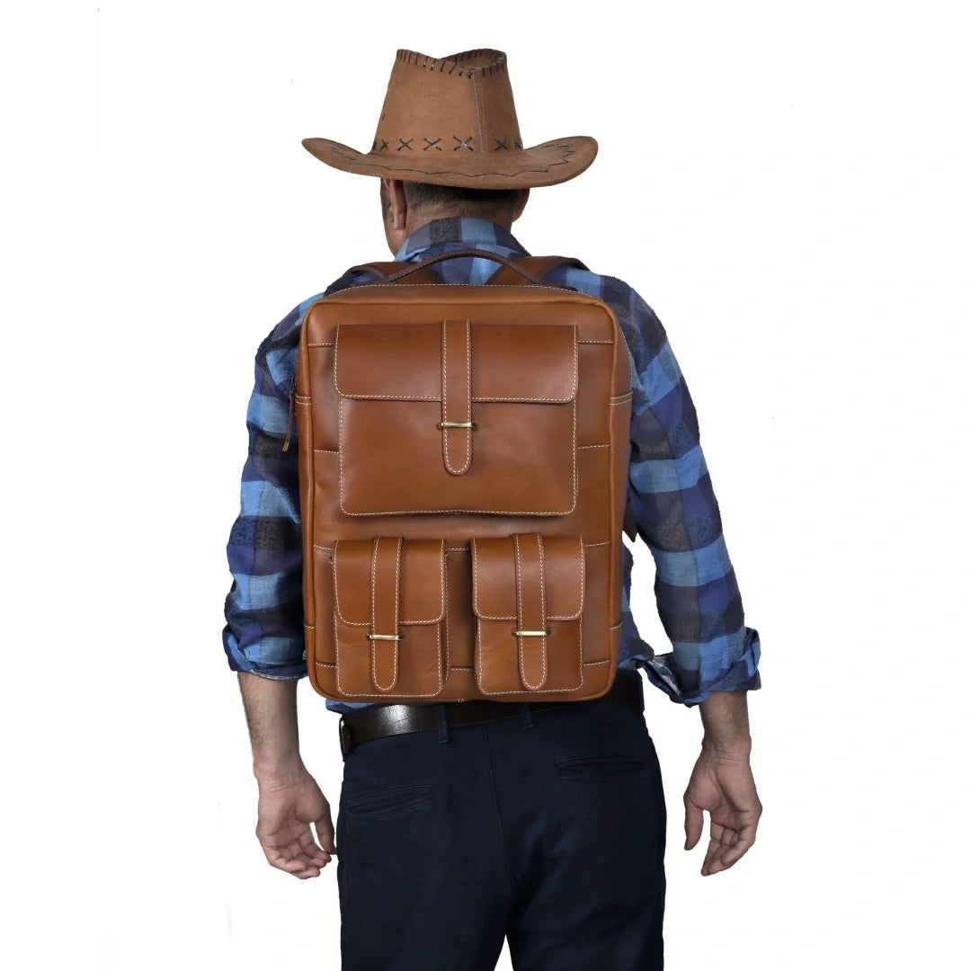 The Dominance Leather Backpack