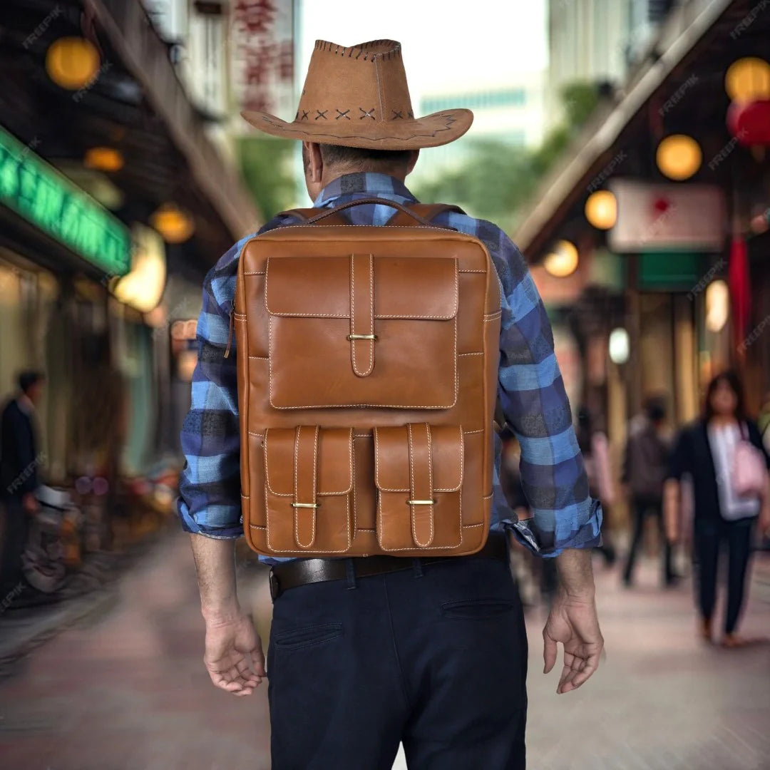 The Dominance Leather Backpack