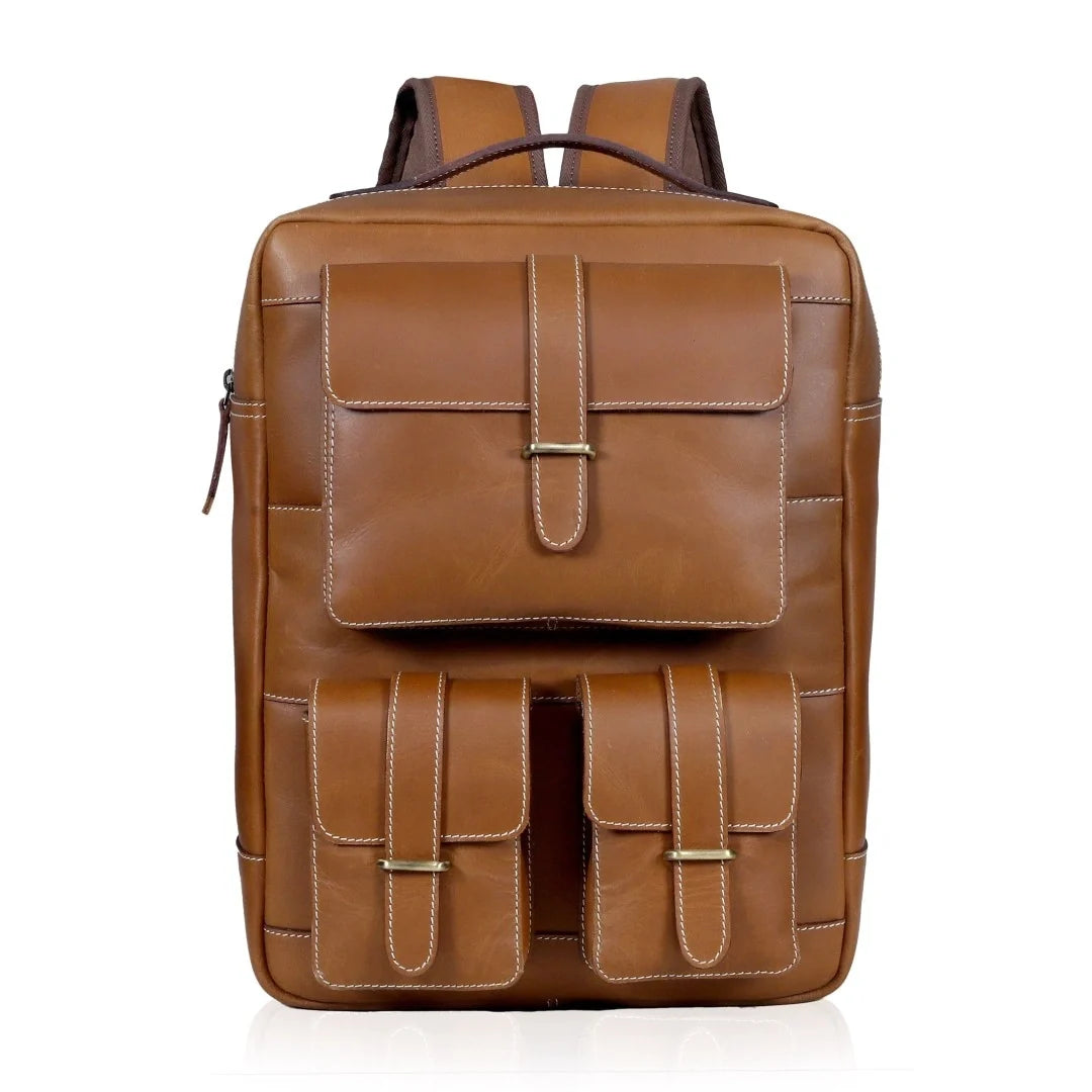 The Desire Leather briefcase & Backpack Combo