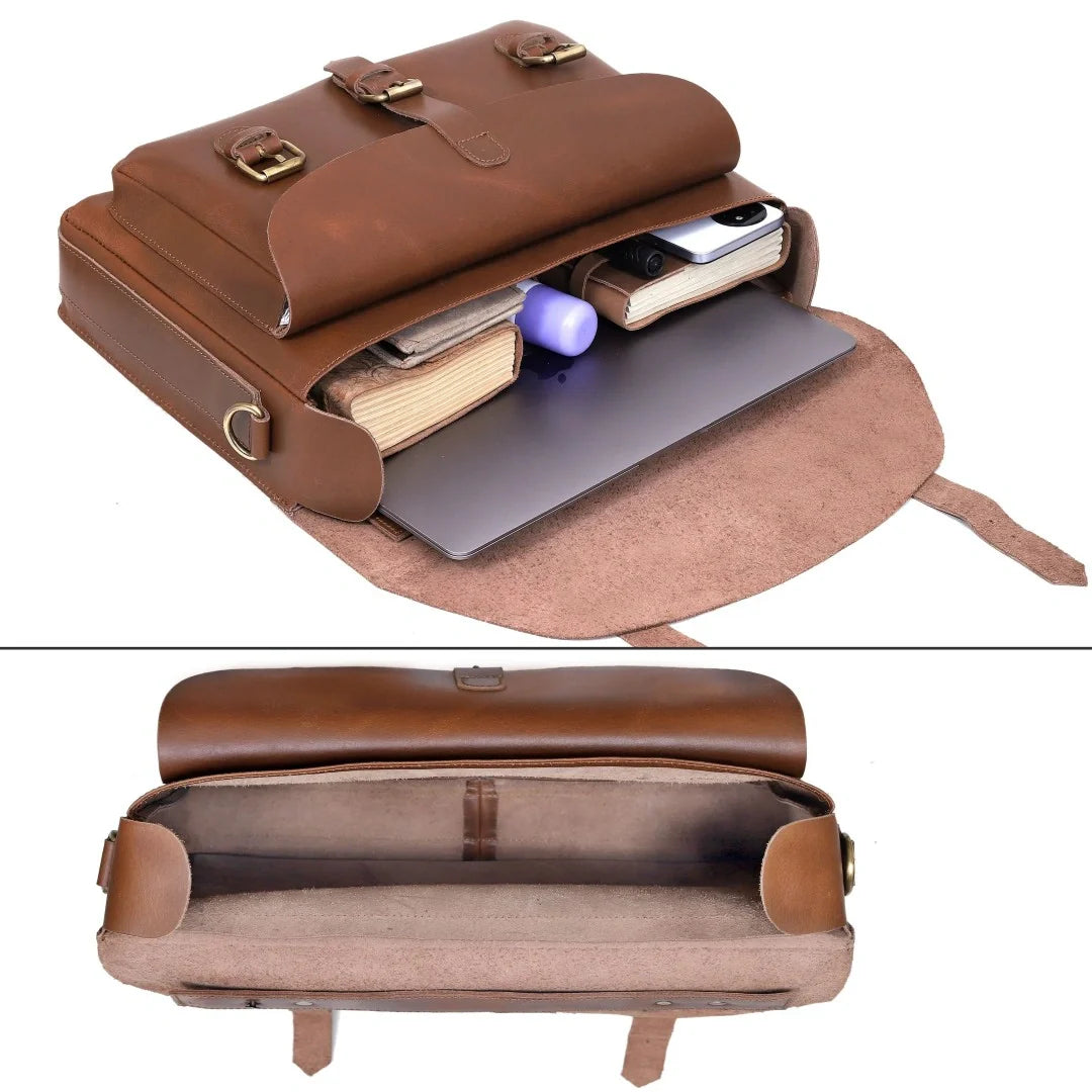 The Executive Leather Messenger Bag