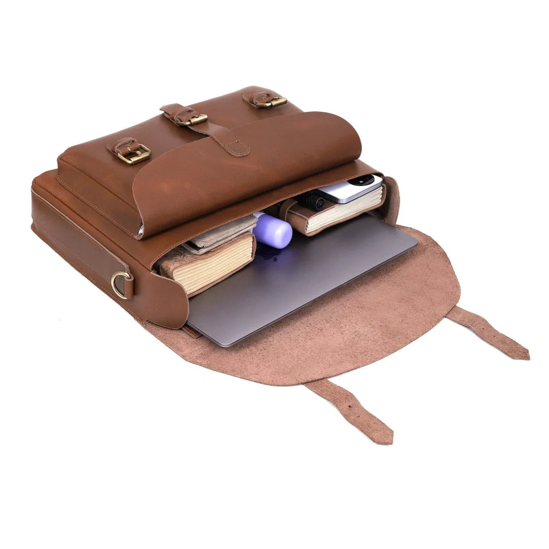 The Executive Leather Messenger Bag