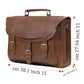 The Executive Leather Messenger Bag