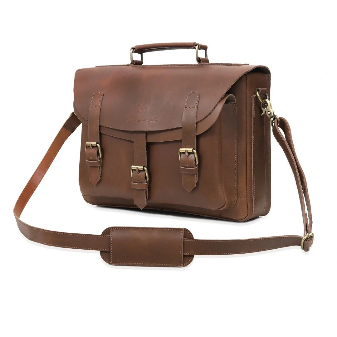 The Executive Leather Messenger Bag