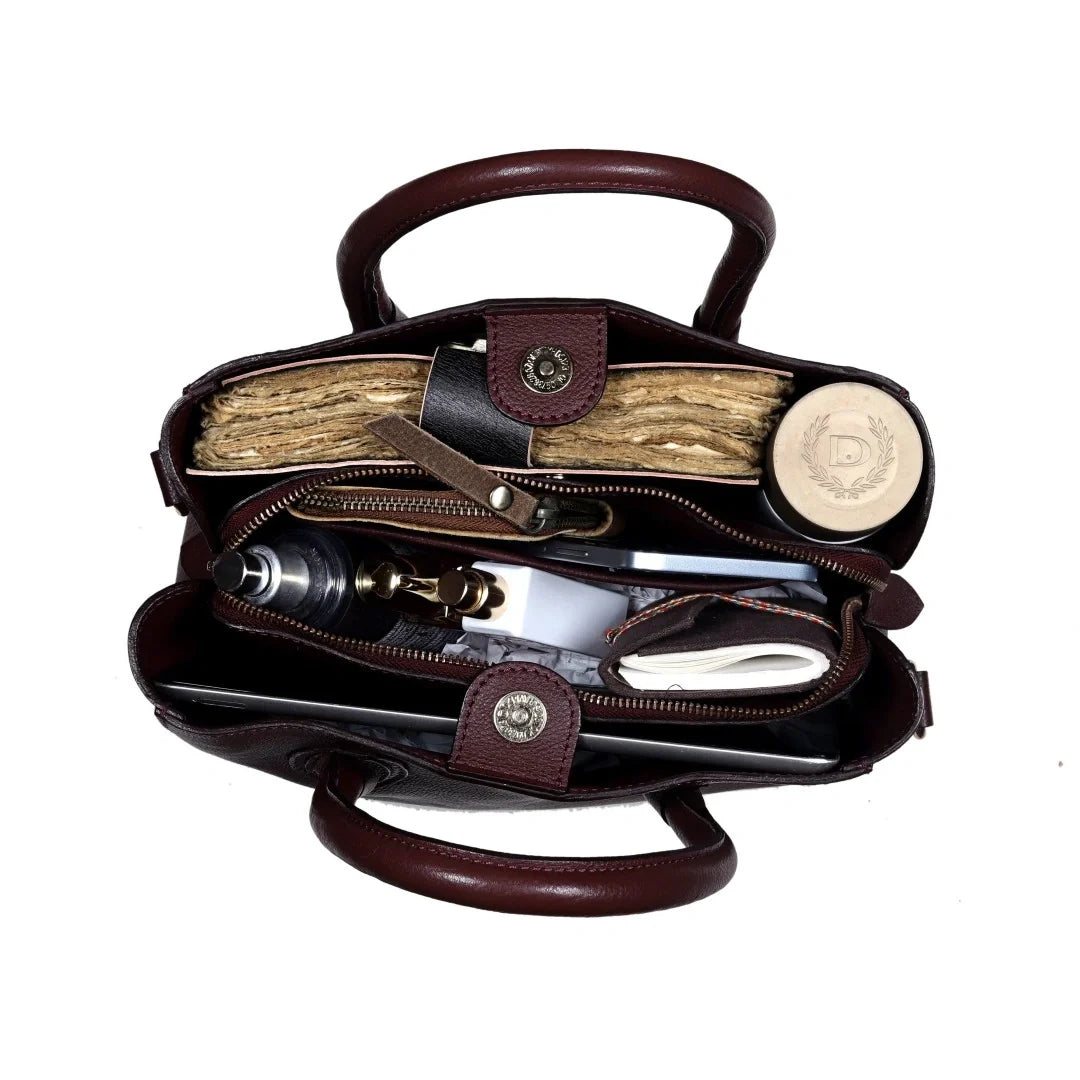 Buffalo Leather Tote Bag Combo Set