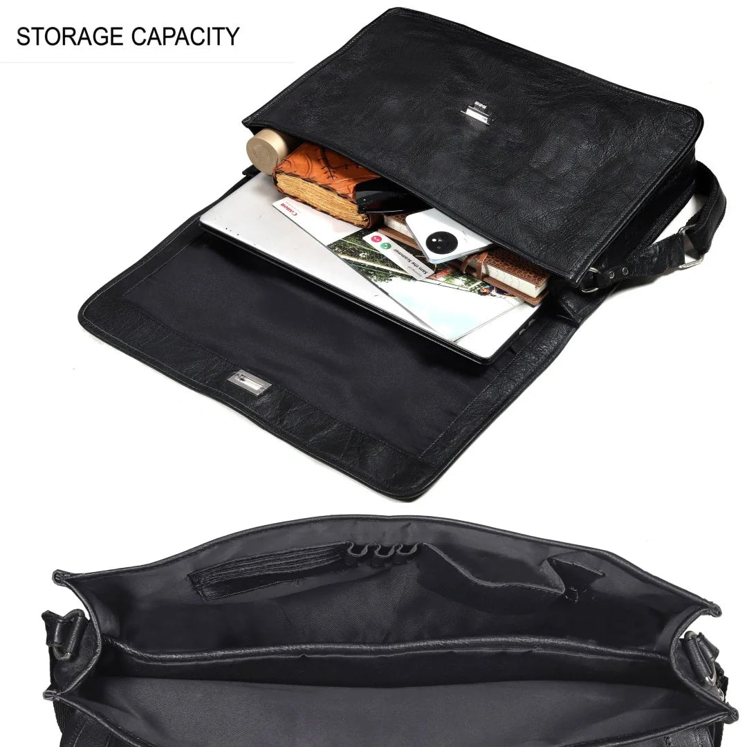 The Granger Leather Messenger Bag