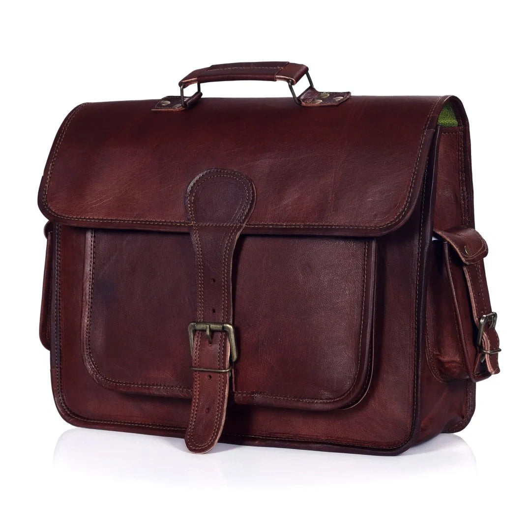 The Harvest Leather Messenger Bag