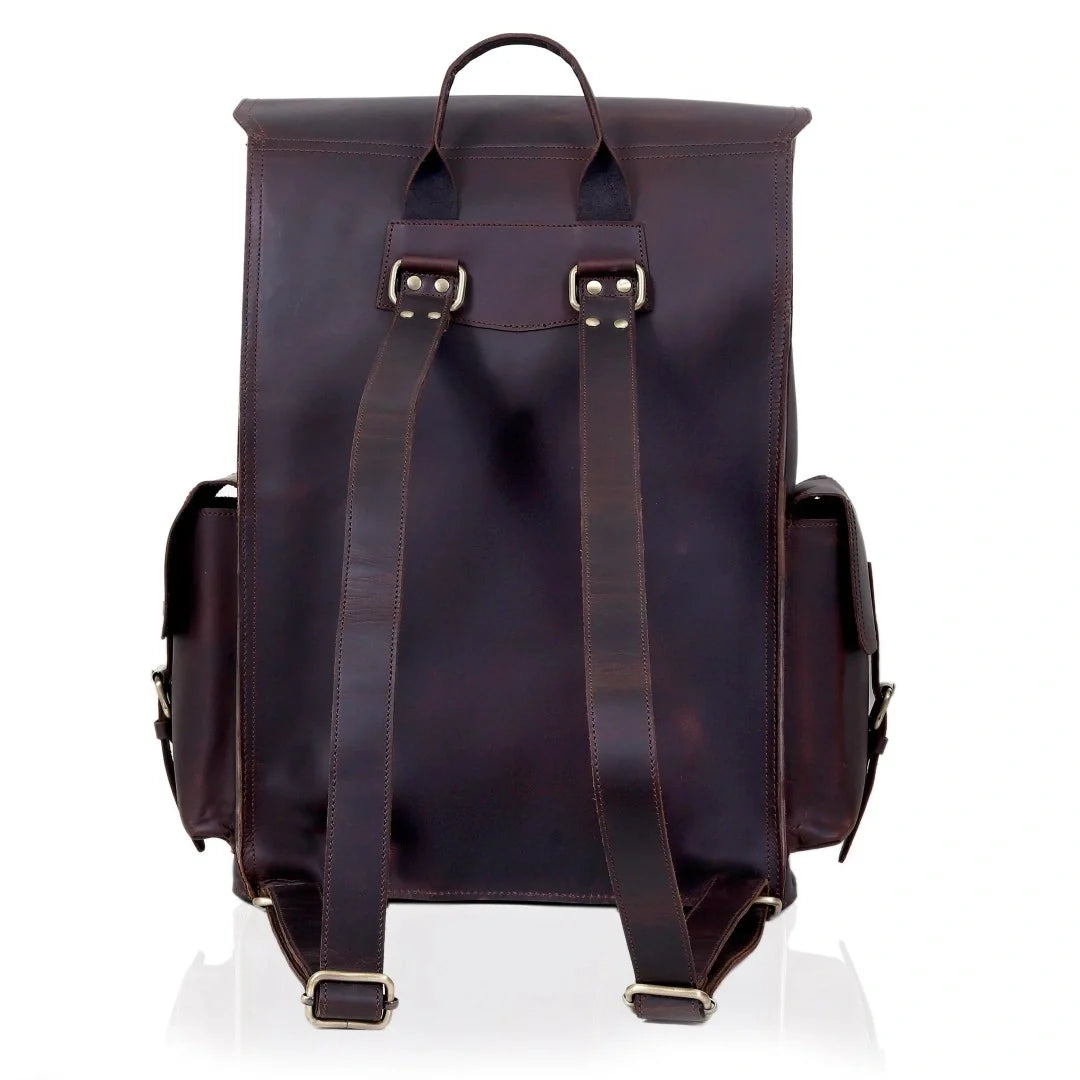 The Drifter Duo - Buffalo Leather Duffle Bag & Backpack Combo