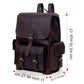 The Heritage Leather Backpack and Wash Bag Combo