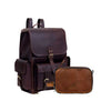 The Heritage Leather Backpack and Wash Bag Combo