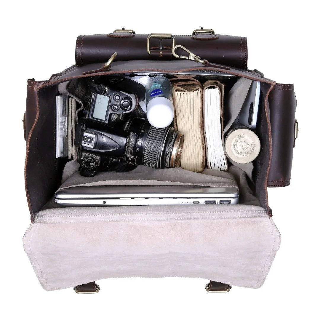 The Drifter Duo - Buffalo Leather Duffle Bag & Backpack Combo