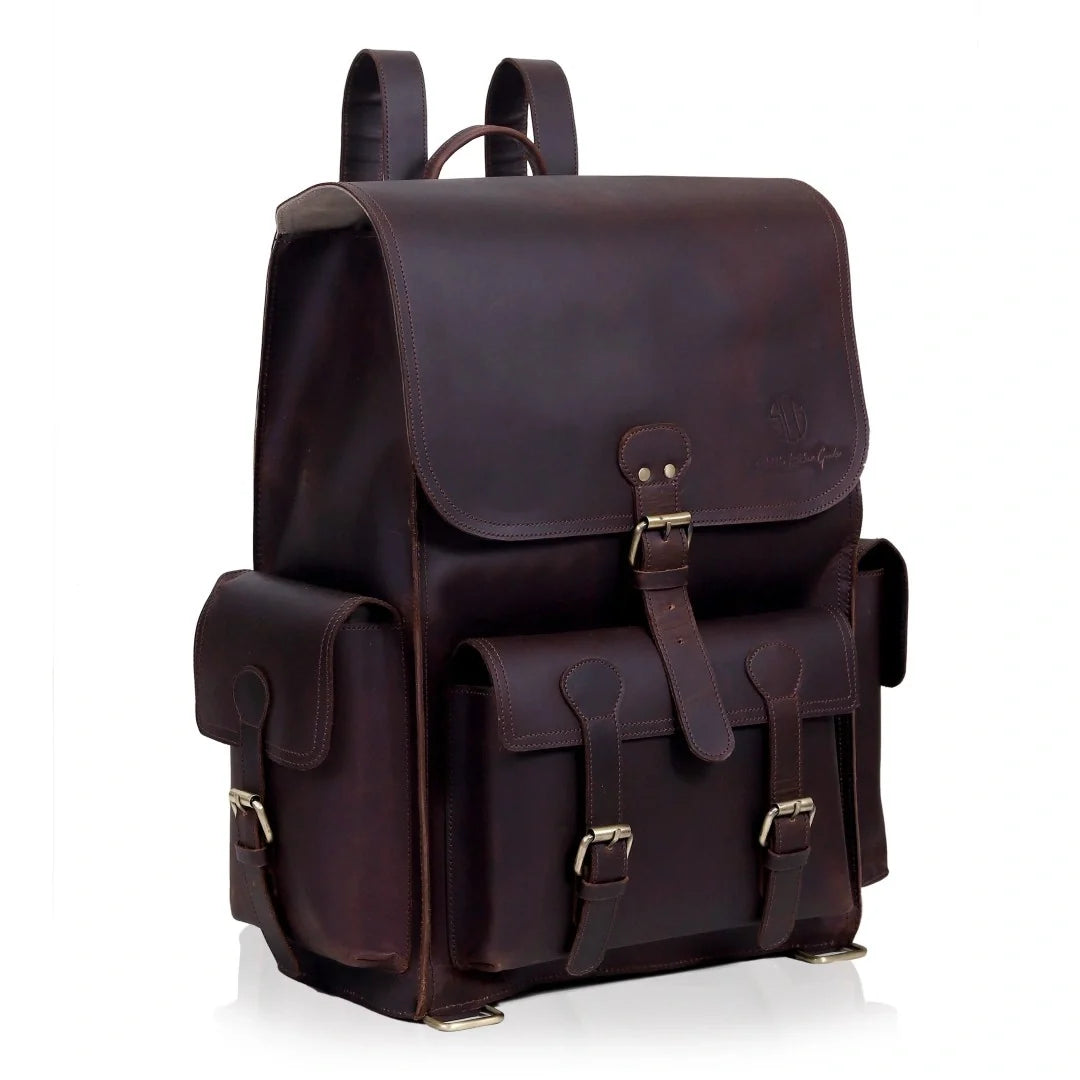 The Drifter Duo - Buffalo Leather Duffle Bag & Backpack Combo
