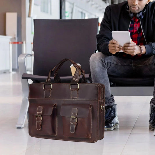 The Hunk Leather briefcase
