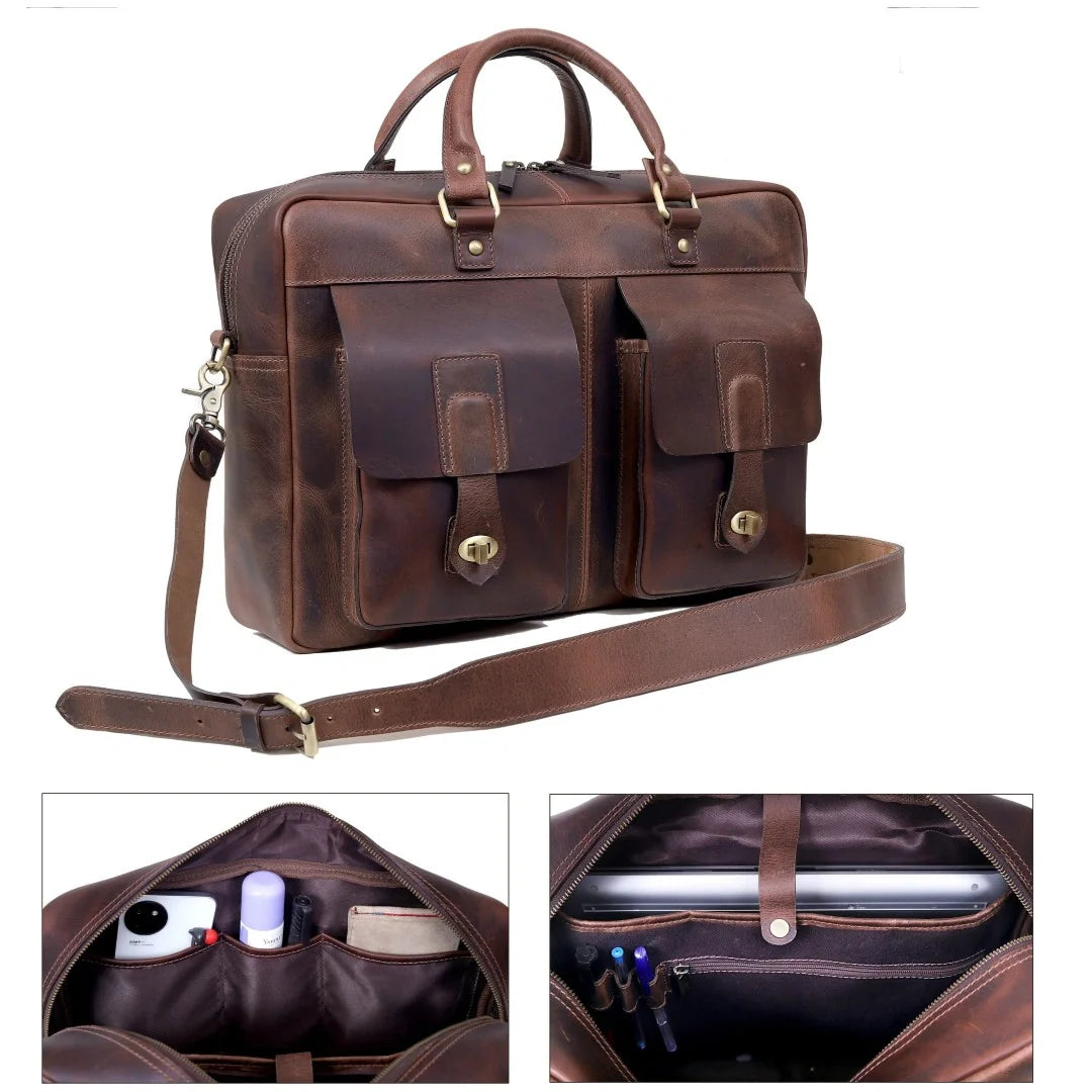 The Indiana Leather Briefcase