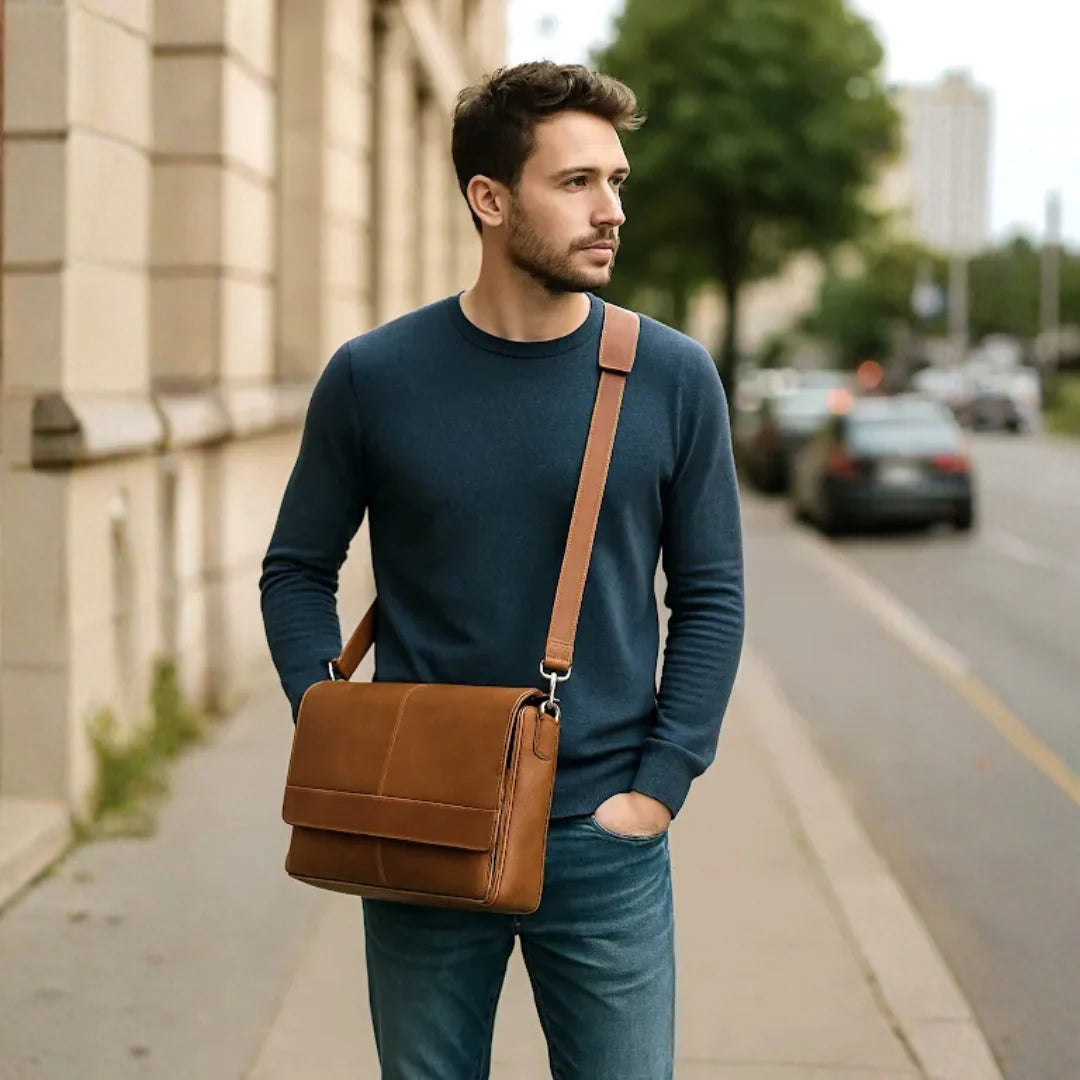 The Jackson Leather Buffalo Messenger