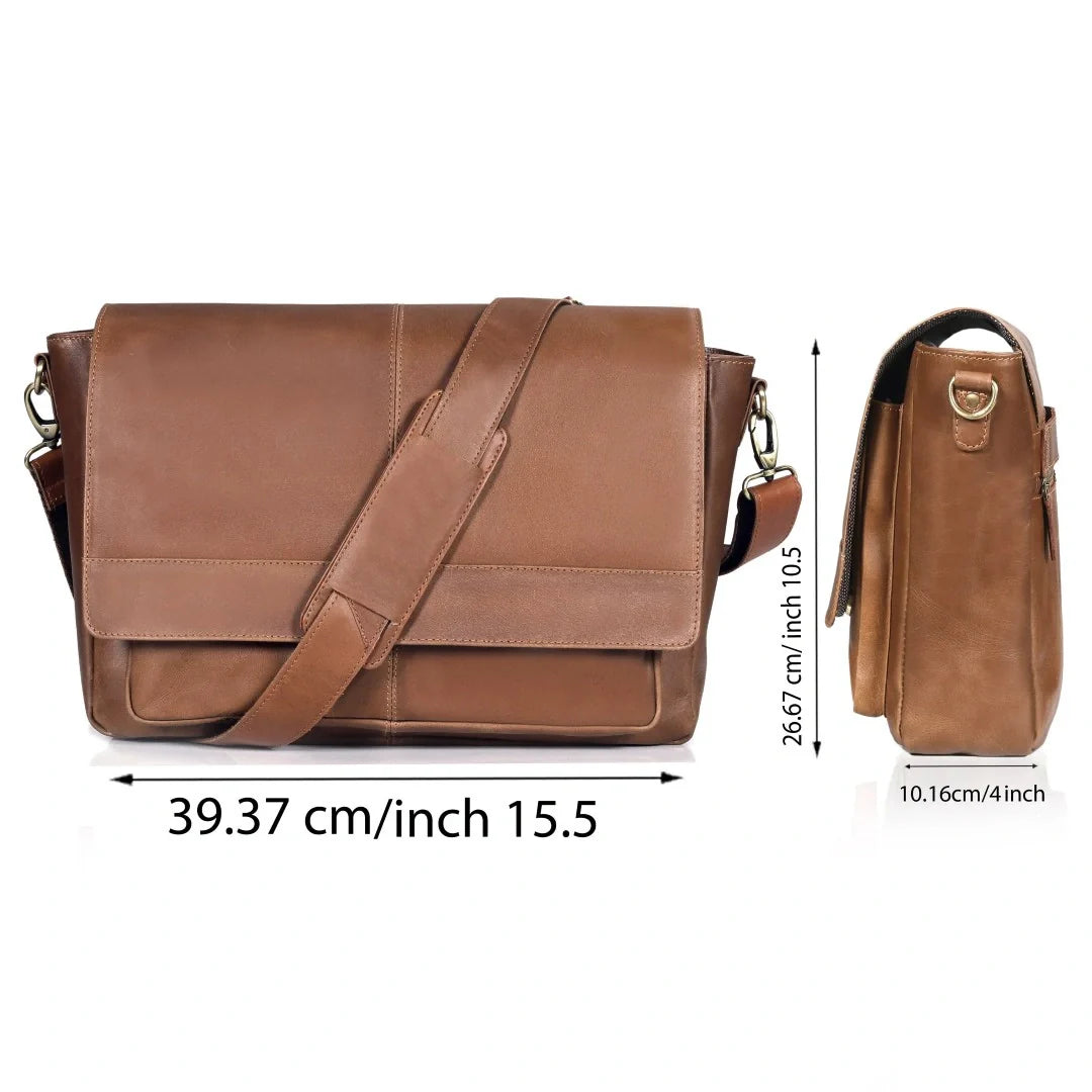 The Jackson Leather Buffalo Messenger