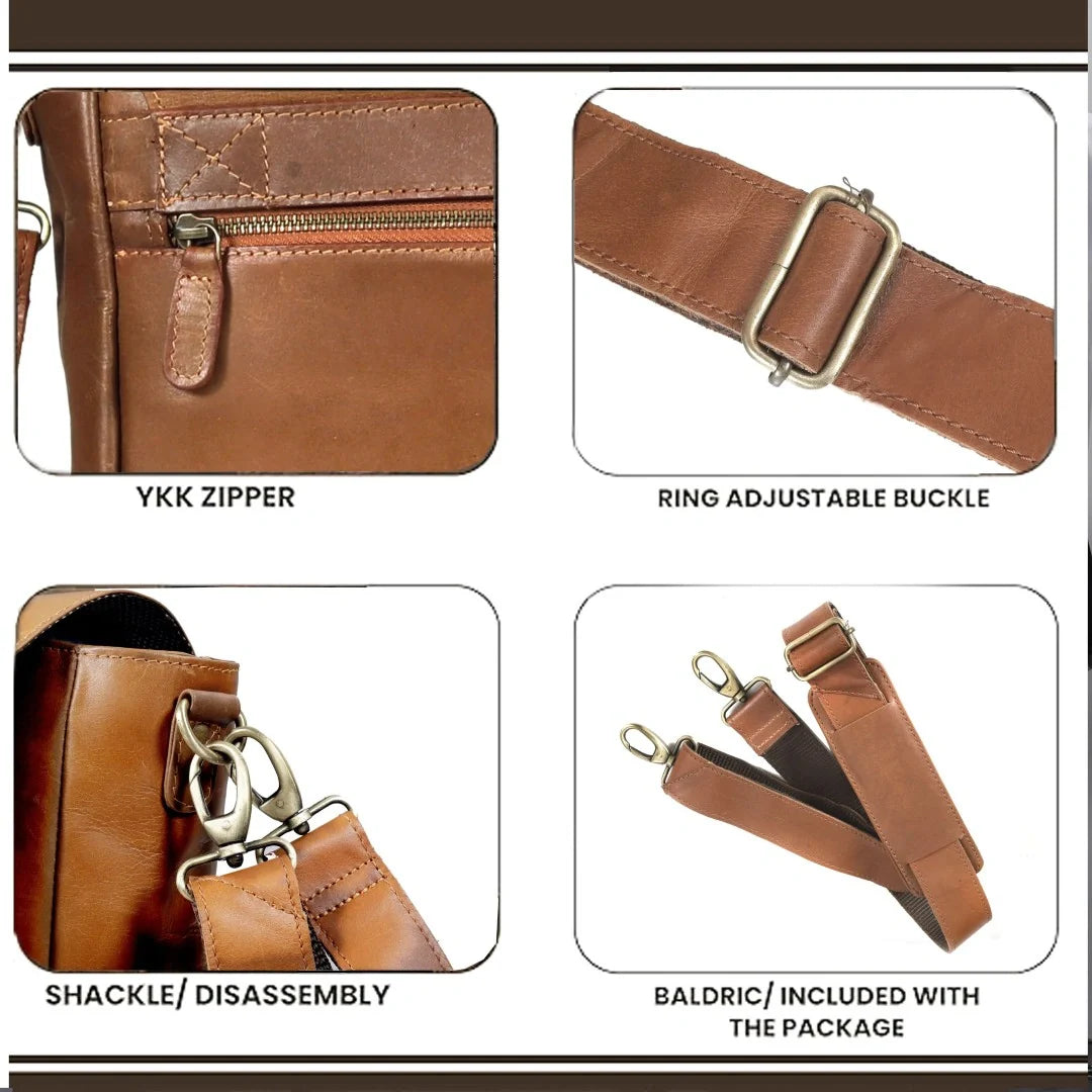 The Jackson Leather Buffalo Messenger