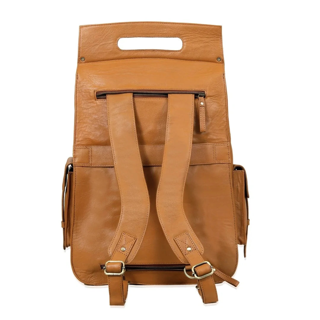 The Voyager Trio - Buffalo Leather Holdall, Backpack & Wash Bag Set