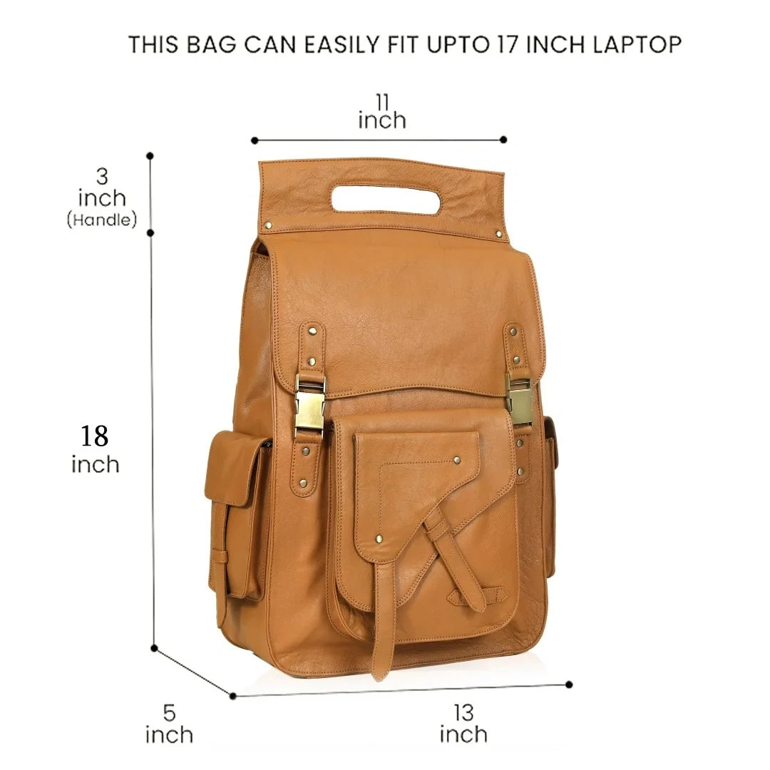 The Voyager Trio - Buffalo Leather Holdall, Backpack & Wash Bag Set