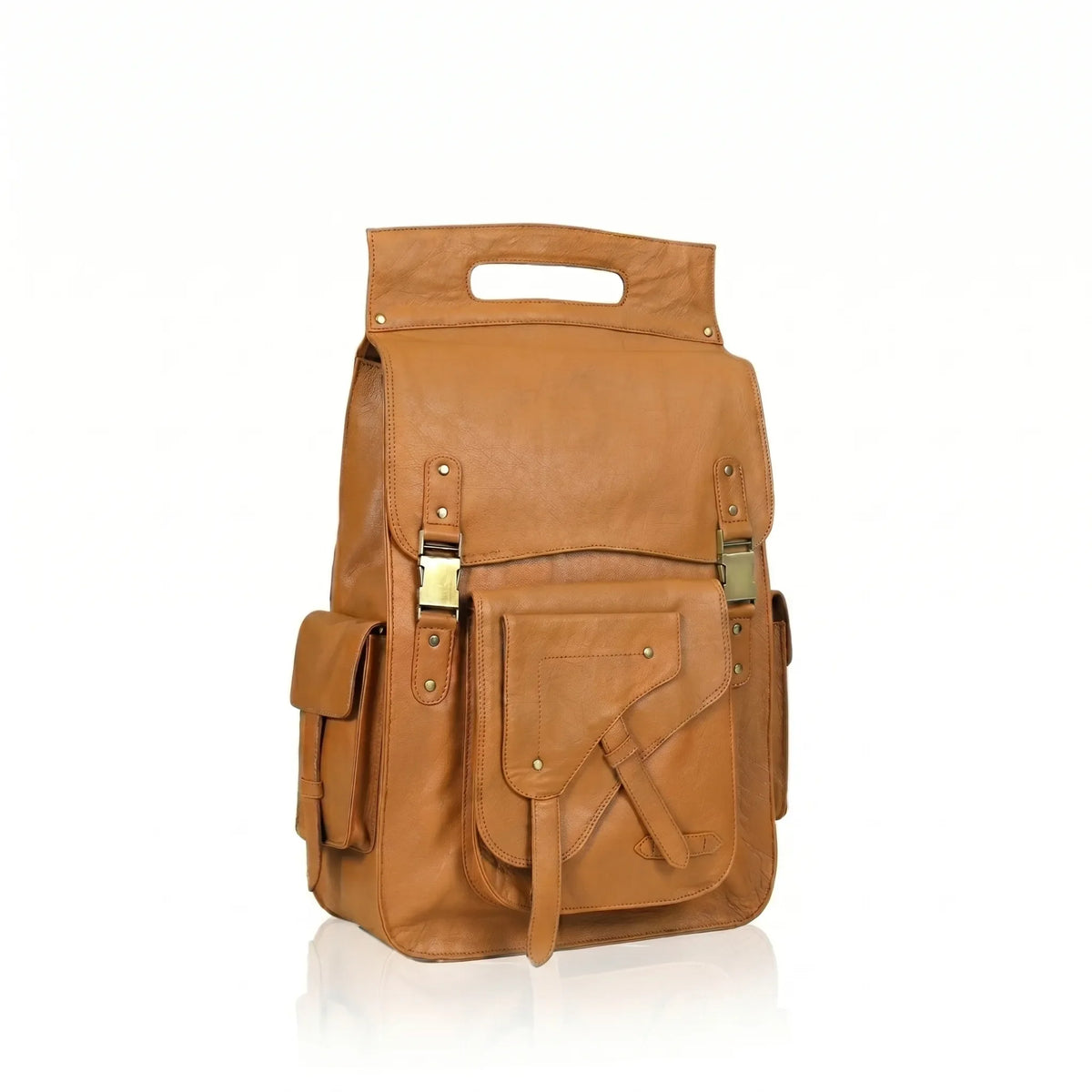 The Voyager Trio - Buffalo Leather Holdall, Backpack & Wash Bag Set