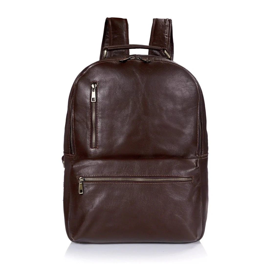 brown leather backpack amazon uk ECOTISH Women PU Waterproof Casual laptop bag School Shoulder Bag for Ladies (02brown) Fashion A fully padded laptop sleeve securely fits 13” and 15” laptops Backpack Brown Handcrafted Leather -