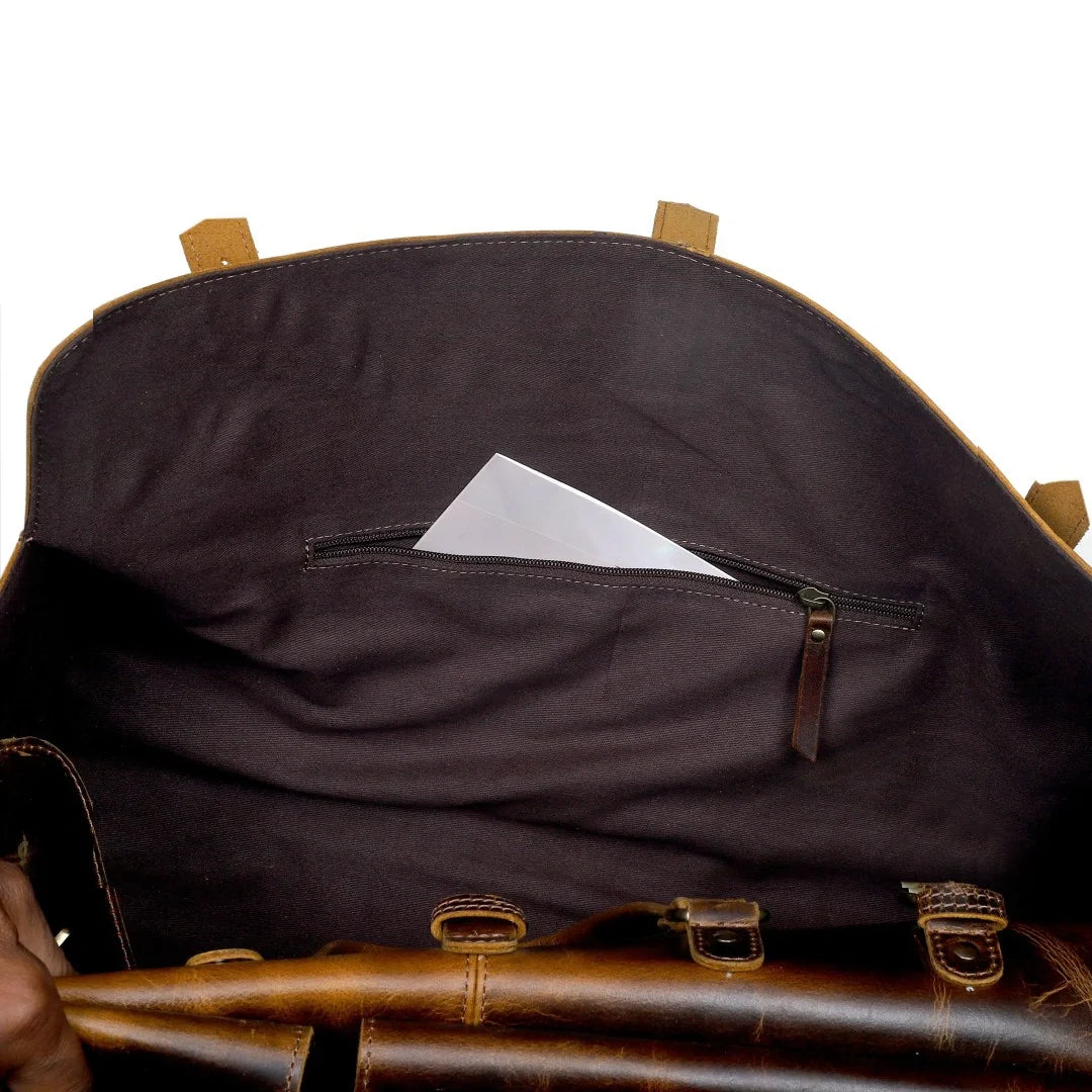 The Luxurious Leather Duffle Bag