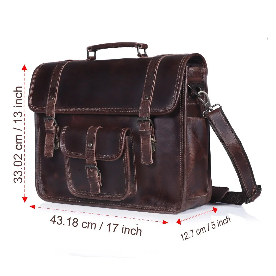 The Moya Leather Messenger Bag