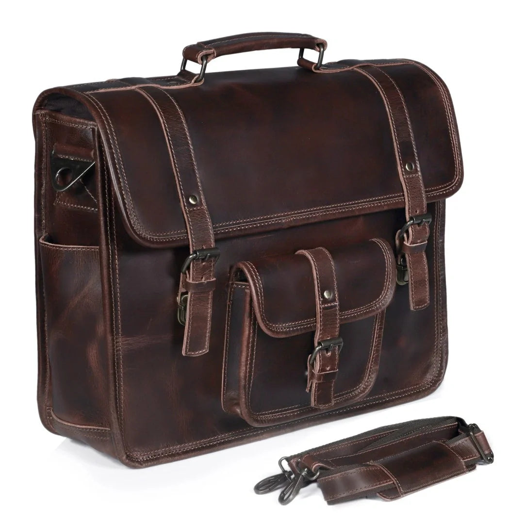 The Moya Leather Messenger Bag