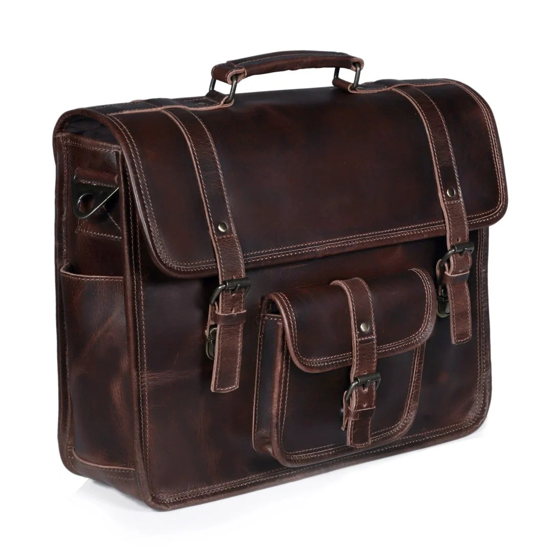 The Moya Leather Messenger Bag