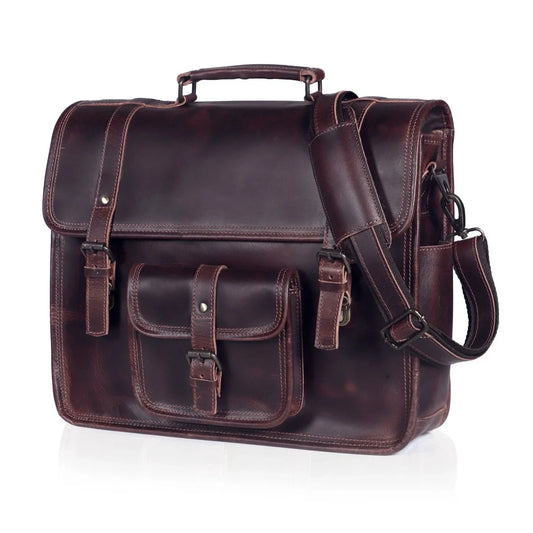 Oxford Leather Messenger Bag For Men
