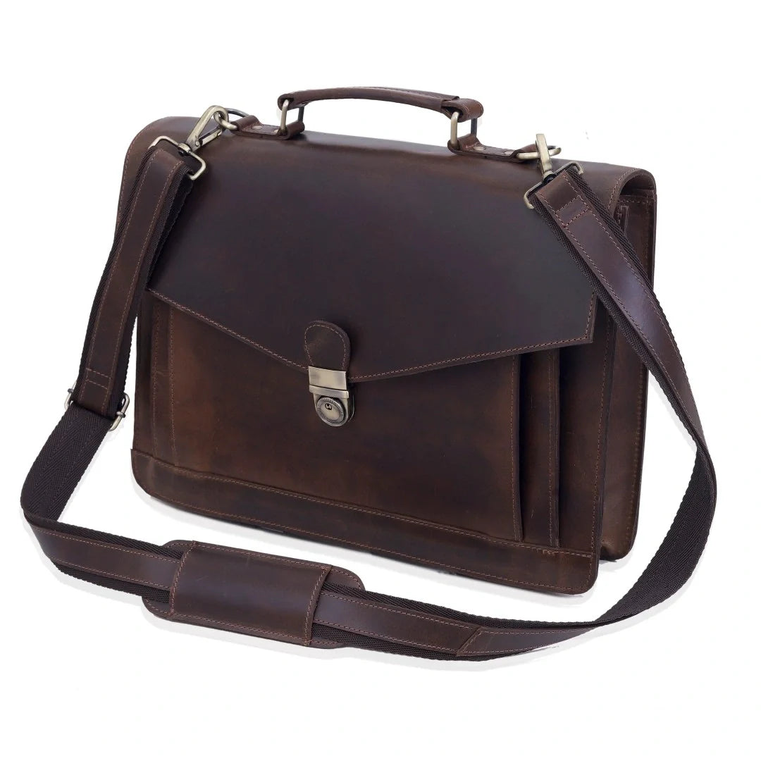 The Officer Leather Laptop Bag