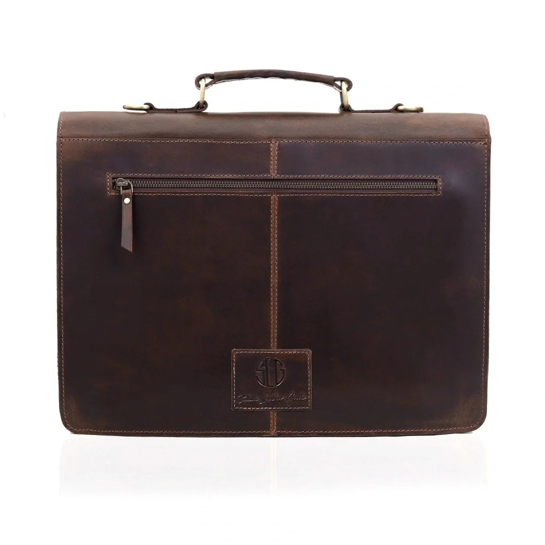 The Officer Leather Laptop Bag