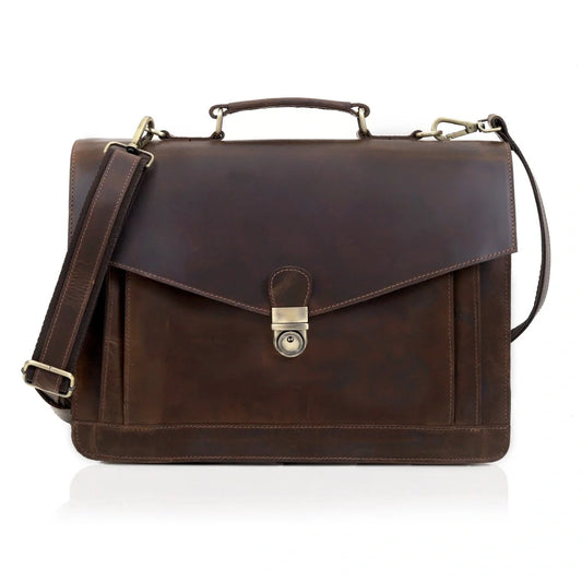 The Officer Leather Laptop Bag