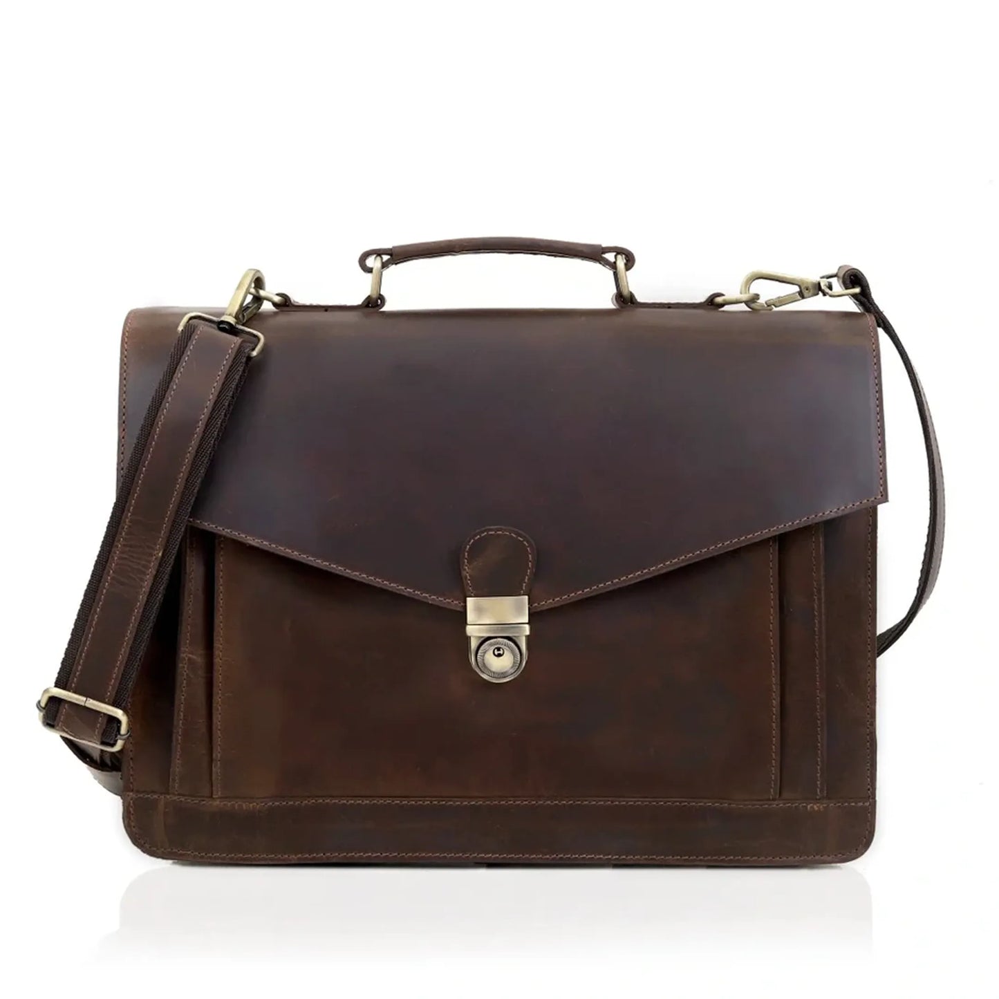 The Officer Leather Laptop Bag