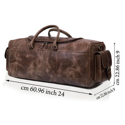 Newbury Leather Duffle Bag For Men