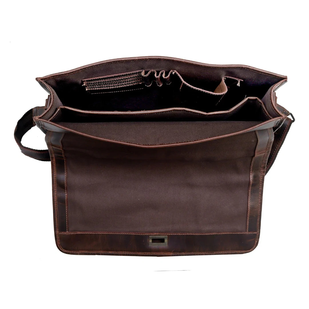 The Paradise Leather Messenger Bag For Men