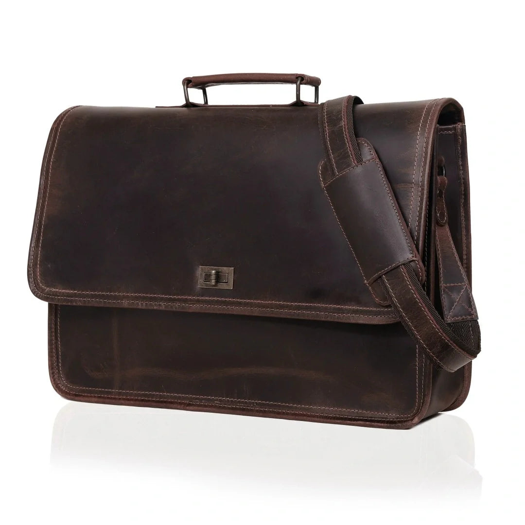 The Paradise Leather Messenger Bag For Men