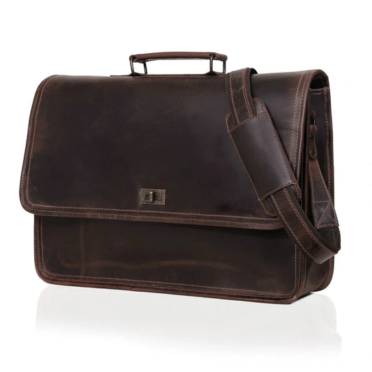 Hebden Bridge Leather Messenger Bag For Men