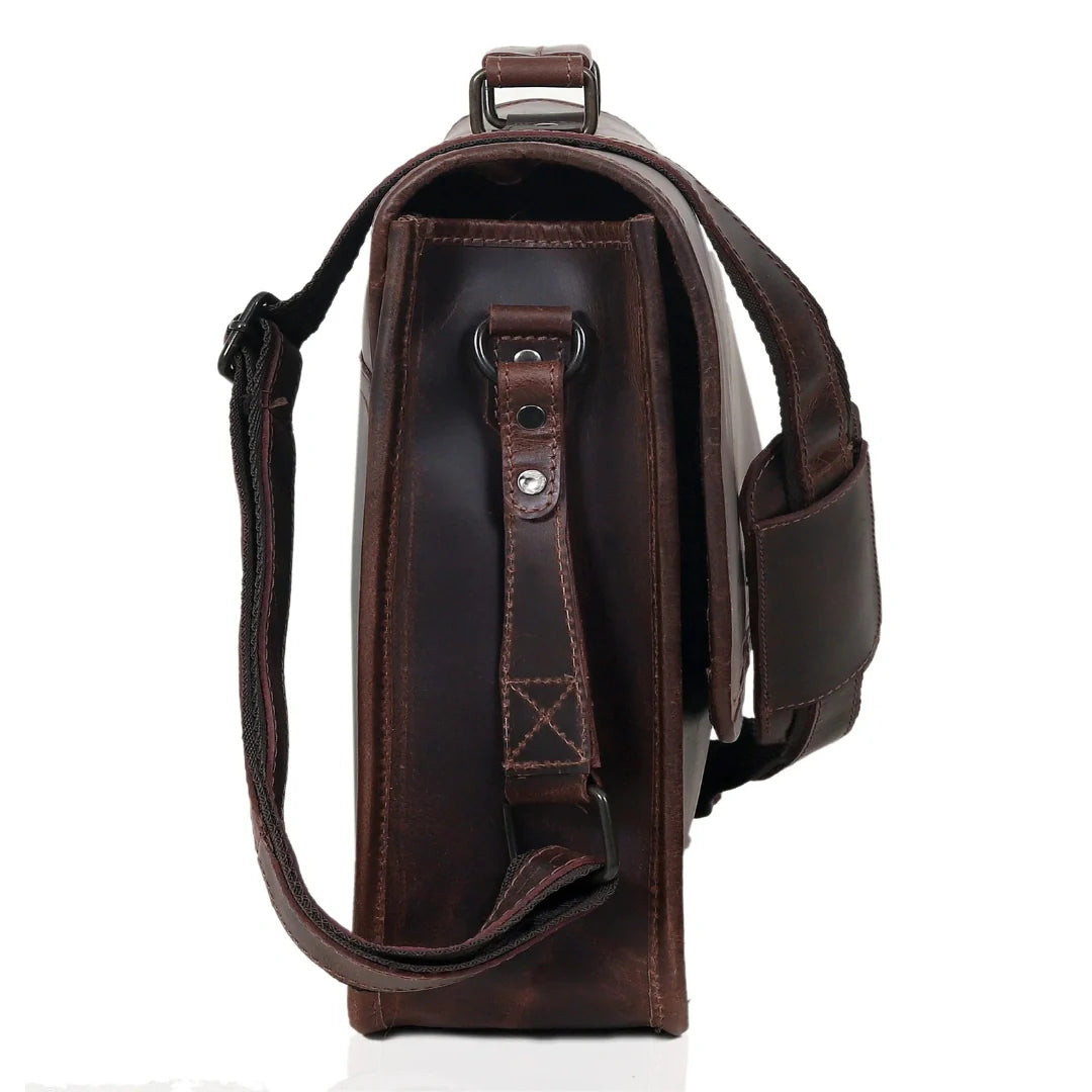 The Paradise Leather Messenger Bag For Men