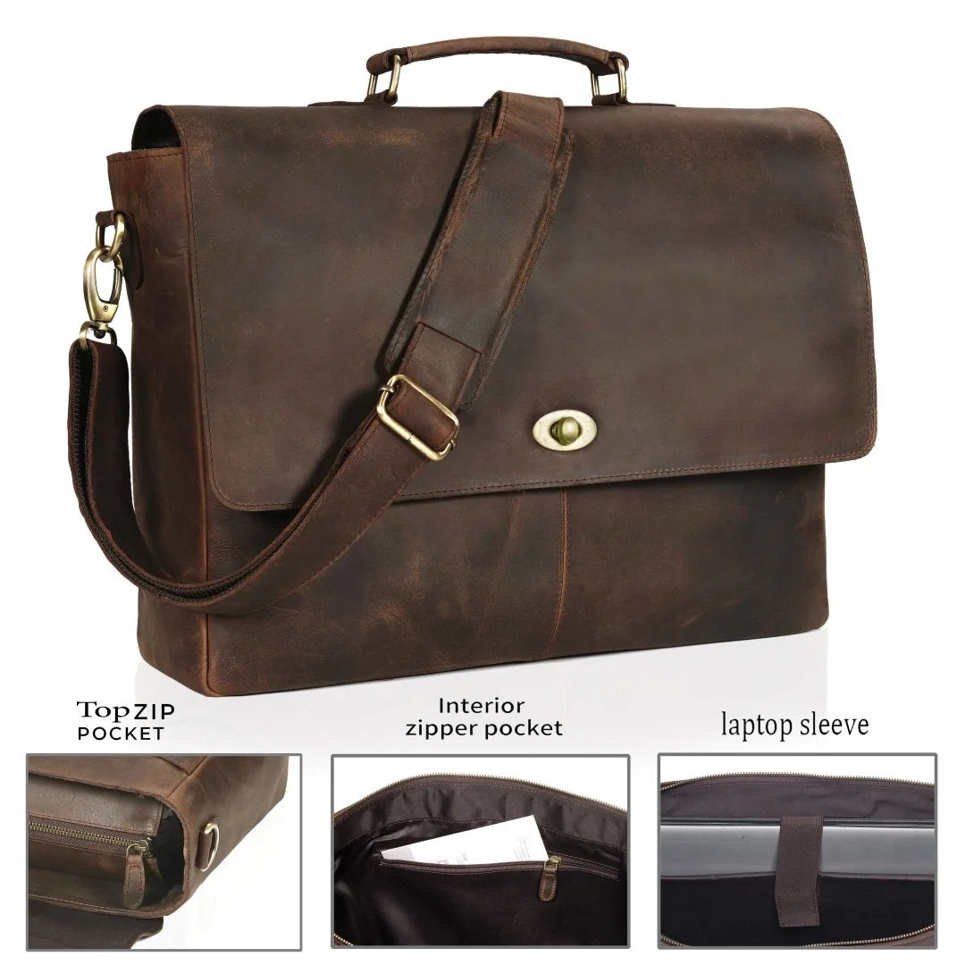 His & Hers Full Grain Leather Combo