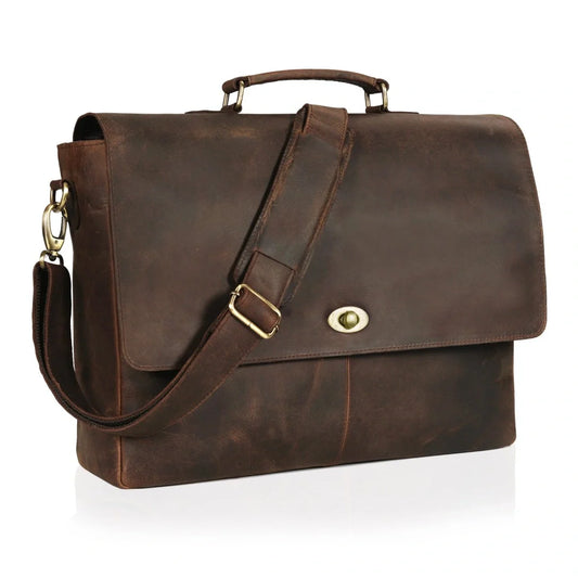 Covent Garden Leather Messenger Bag For Men