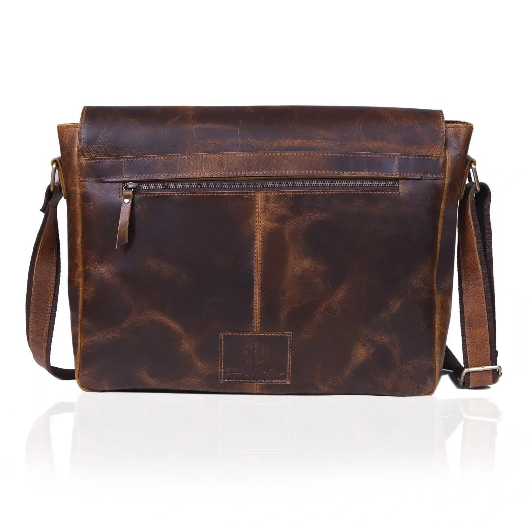 The Saturn Buffalo Leather Messenger Bag