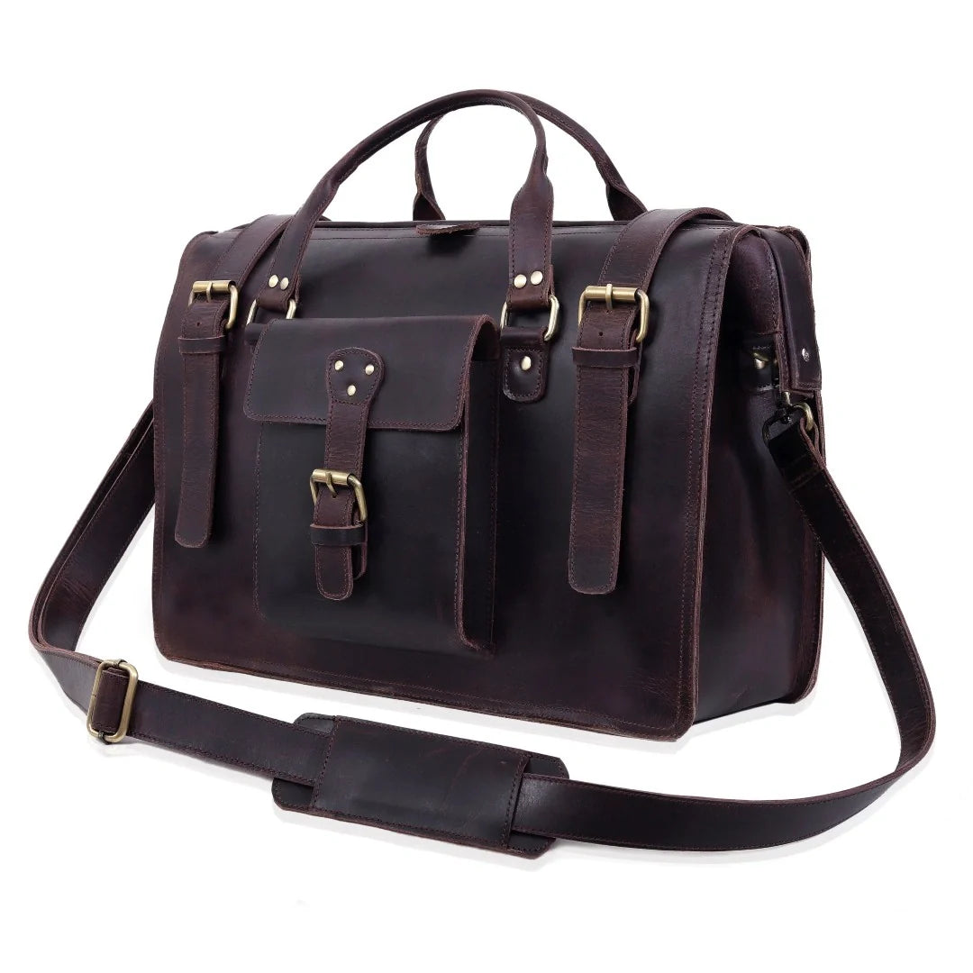 The Signature Leather Briefcase