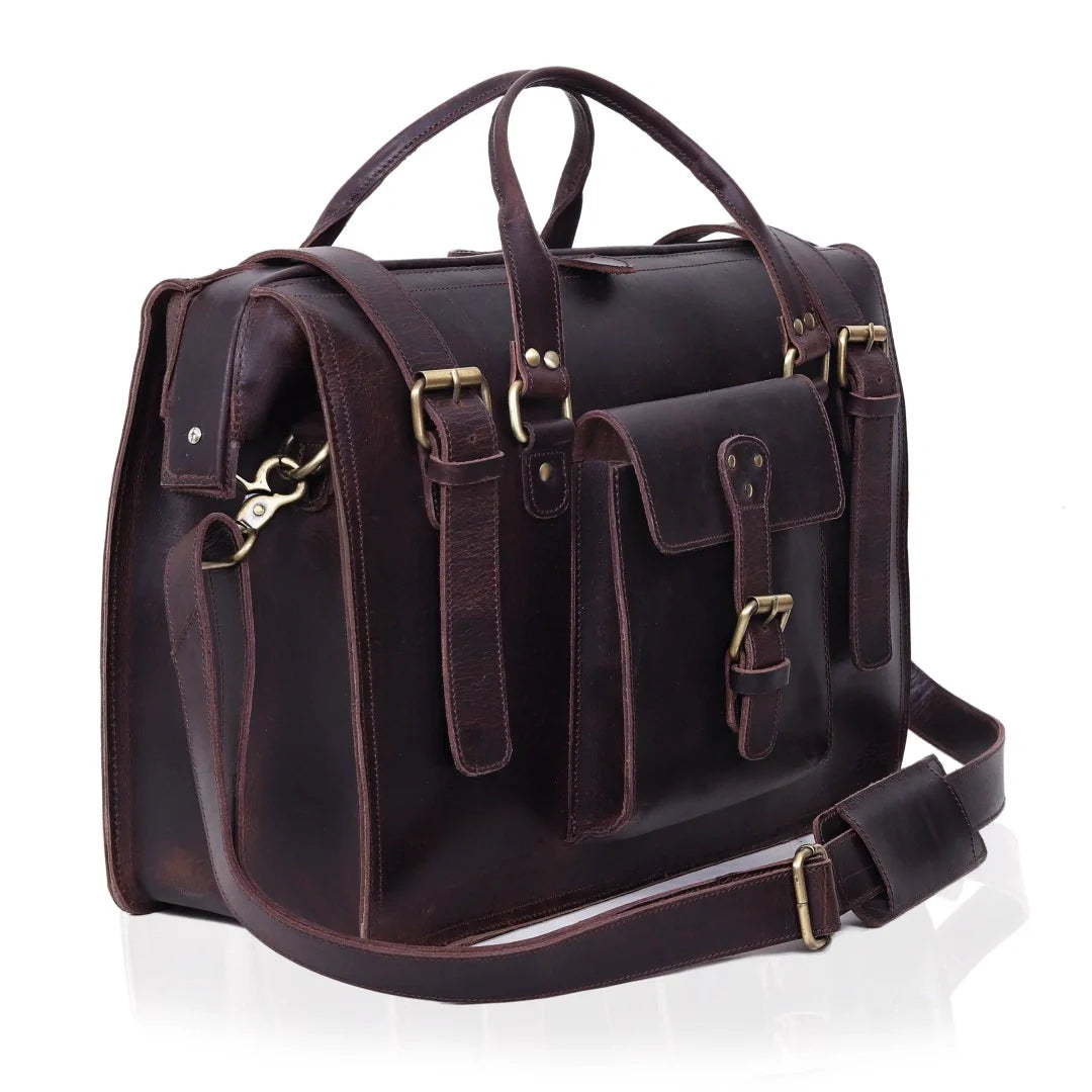 The Signature Leather Briefcase