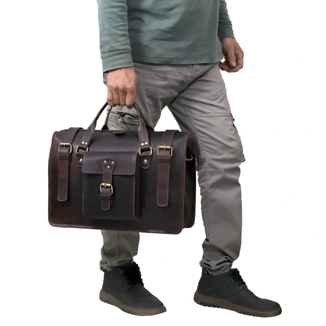 The Signature Leather Briefcase