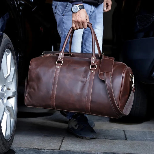 The Unesco Leather Duffle Bag