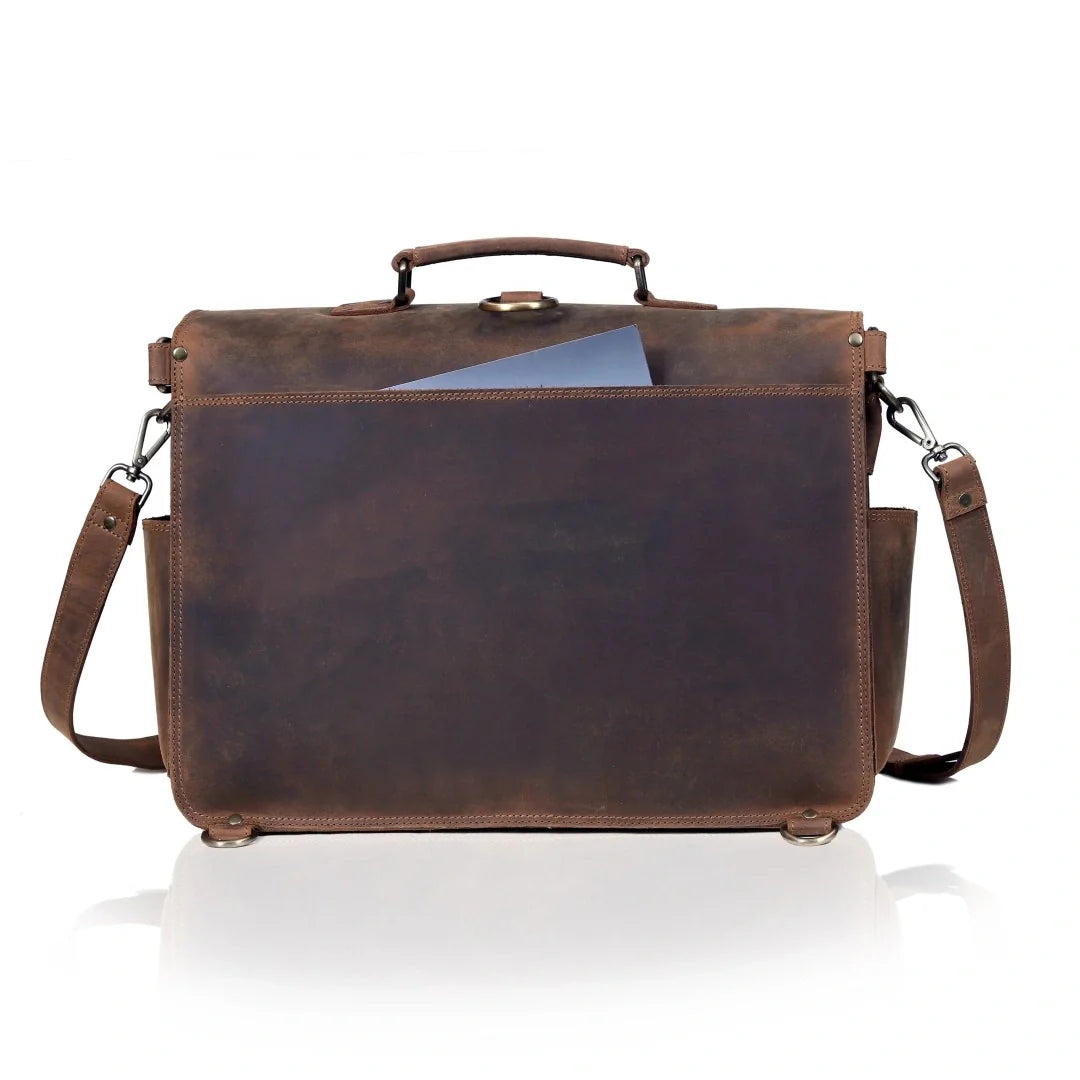 The Vintage Buffalo Leather Messenger Bag