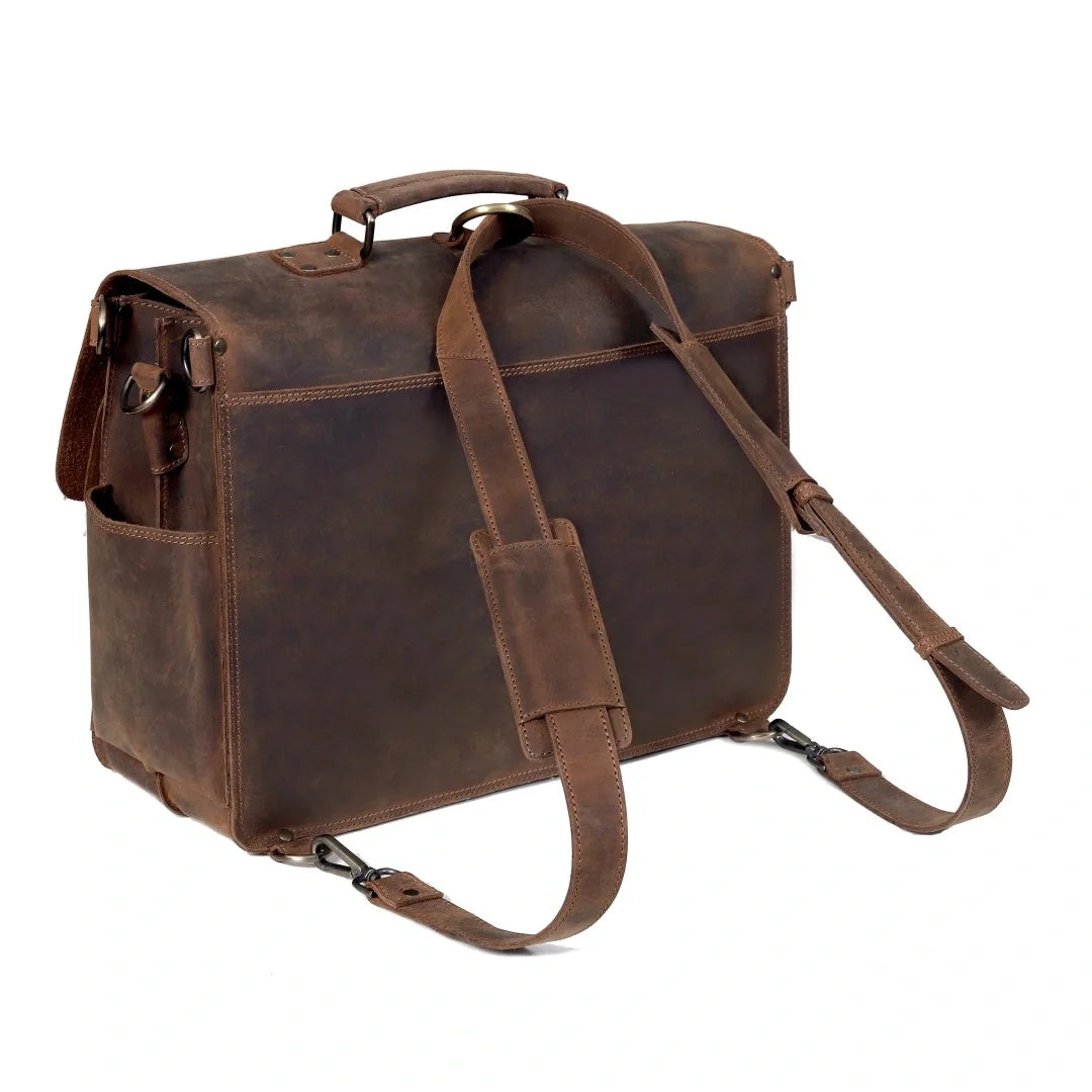 The Vintage Buffalo Leather Messenger Bag
