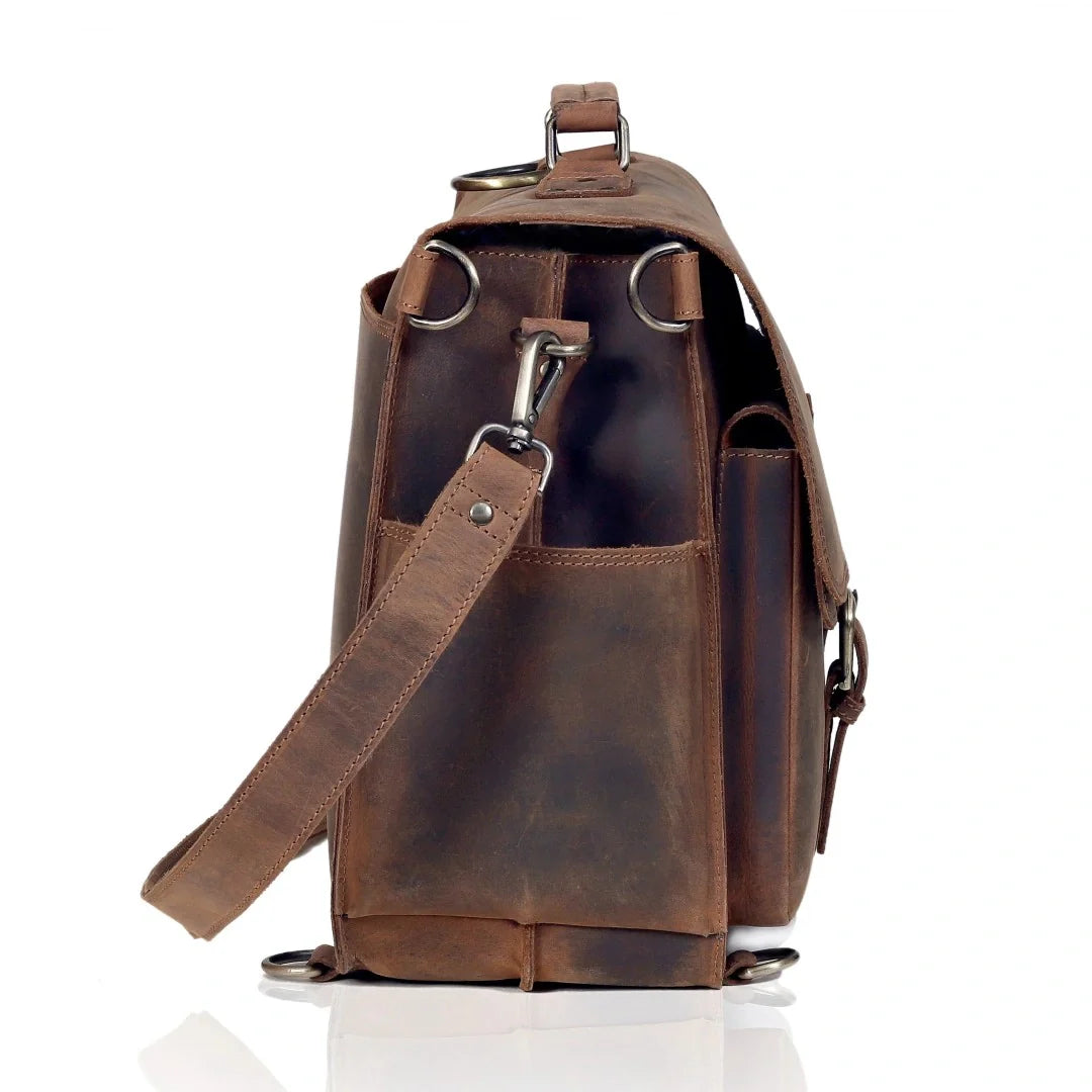 The Vintage Buffalo Leather Messenger Bag