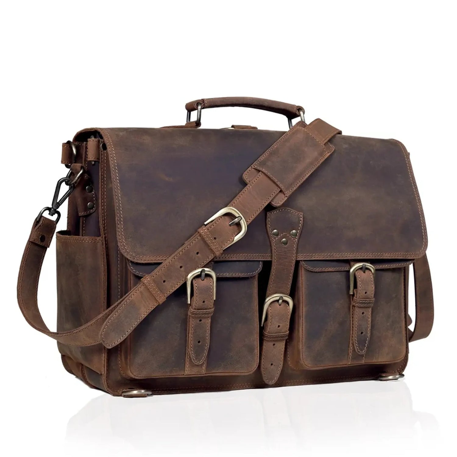 Men's Leather Messenger Bag