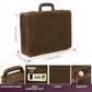 The Vintage Buffalo Leather hard shell attachéd Case Briefcase